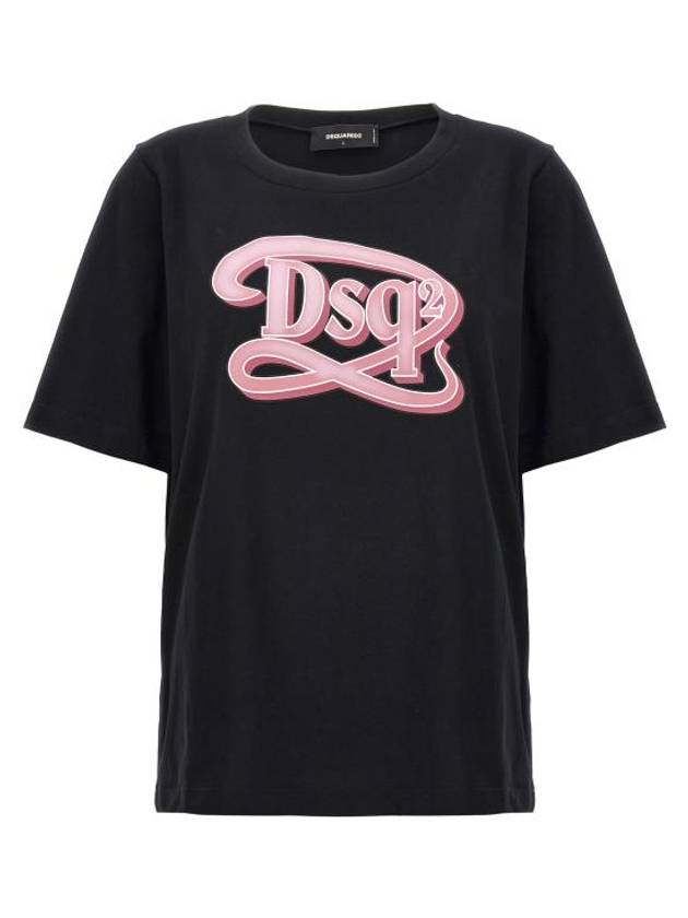 Short Sleeve T-Shirt S72GD0518S24668900 Black - DSQUARED2 - BALAAN 1