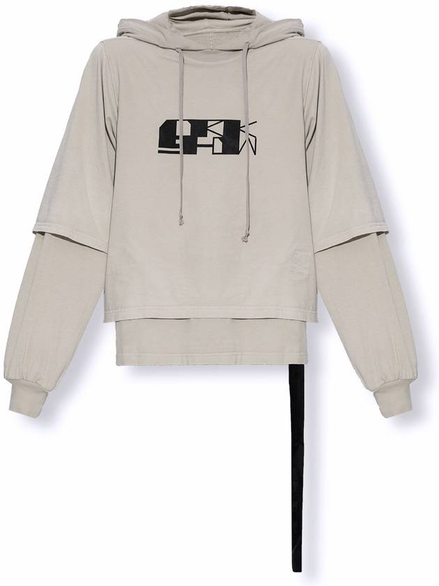 DRKSHDW Cream Hustler Hoodie - RICK OWENS - BALAAN 5