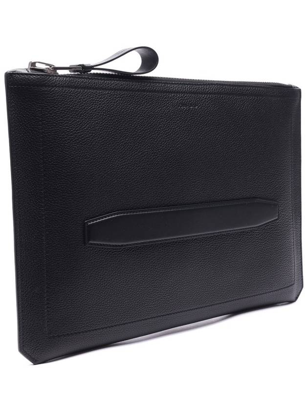 Berkeley Portfolio Leather Clutch Bag Black - TOM FORD - BALAAN 4