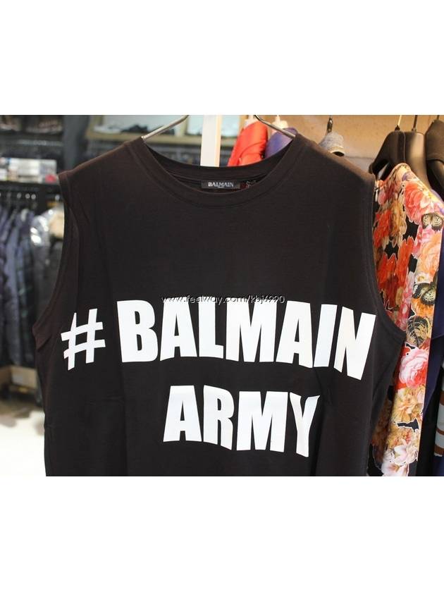 Women's ARMY Logo Sleeveless 8778 493IC5101 - BALMAIN - BALAAN 3