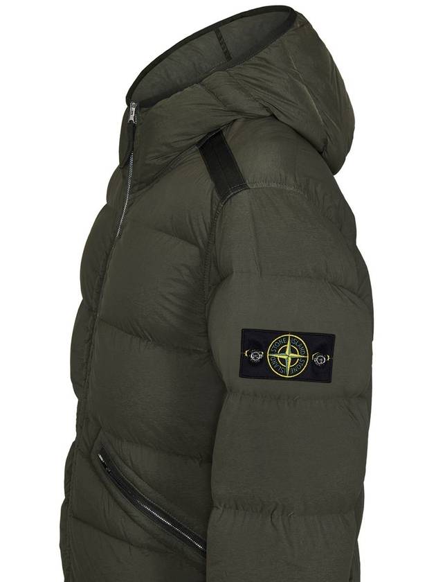 Seamless Tunnel Nylon Down Padding Green - STONE ISLAND - BALAAN 4