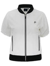 Full zip-up short-sleeved jumper IPL4SWB493 WH - IJP DESIGN - BALAAN 2