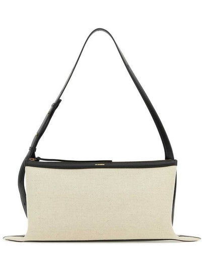 Empire Medium Square Cotton Shoulder Bag Ivory - JIL SANDER - BALAAN 2