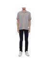 Lightweight Cotton Short Sleeve Polo Shirt Grey - THOM BROWNE - BALAAN 4