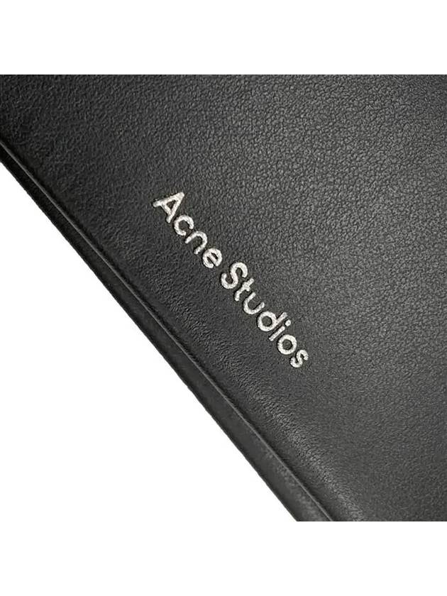 Folded Leather Card Wallet Black - ACNE STUDIOS - BALAAN 5