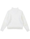 Woven patch windproof knit sweater OF2502LBWHITE - ONOFF - BALAAN 3