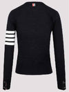 4-Bar Merino Jumper Wool Knit Top Navy - THOM BROWNE - BALAAN 3