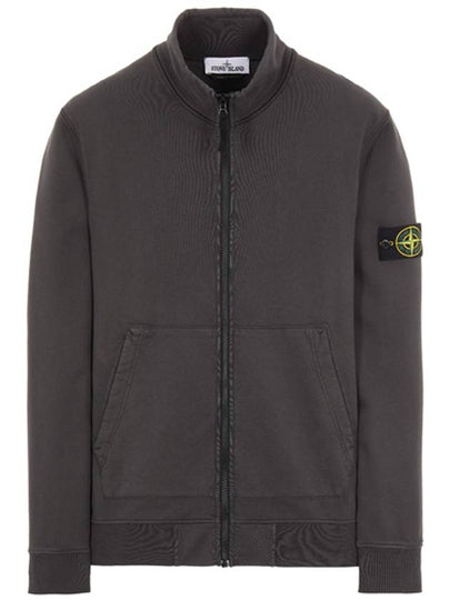 Waffen Patch Cotton Fleece Track Jacket Charcoal - STONE ISLAND - BALAAN 2