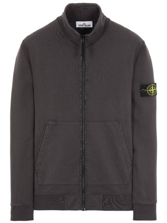 Waffen Patch Cotton Fleece Track Jacket Charcoal - STONE ISLAND - BALAAN 2