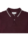 Men's Embroidered Logo PK Shirt Bordeaux - MAISON MARGIELA - BALAAN.