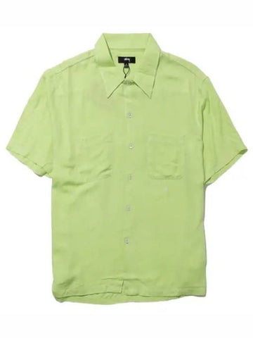 Contrast pick stitch short sleeve shirt - STUSSY - BALAAN 1