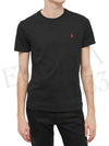 Men's Embroidered Pony Short Sleeve T-Shirt Black - POLO RALPH LAUREN - BALAAN 6