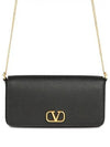 Gold V Logo Signature Shoulder Bag Bag Black - VALENTINO - BALAAN 2