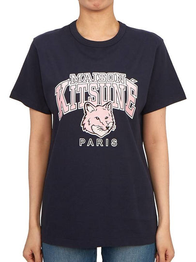 Campus Fox Classic Short Sleeve T-Shirt Navy - MAISON KITSUNE - BALAAN 2