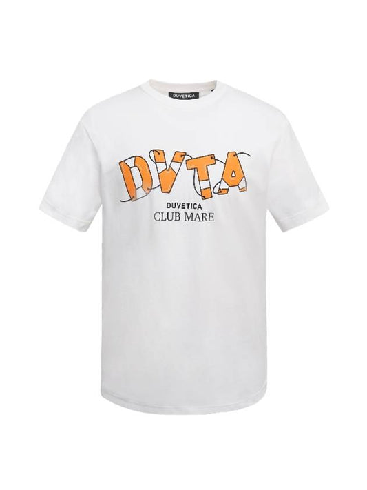 Aretuji Short Sleeve T-Shirt White - DUVETICA - BALAAN 1