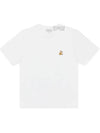 Speedy Fox Patch Comfort Short Sleeve T-Shirt White - MAISON KITSUNE - BALAAN 2