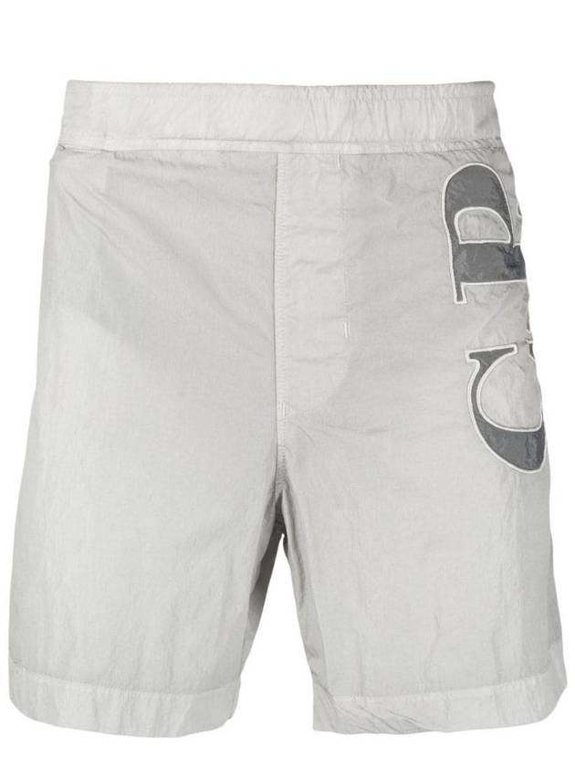 Big Logo Swim Shorts Grey - CP COMPANY - BALAAN 1