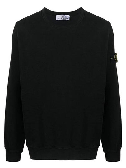 Wappen Patch Crew Neck Sweatshirt Black - STONE ISLAND - BALAAN 2