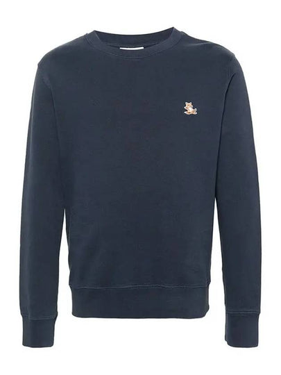 Chillax Patch Regular Sweatshirt Ink Blue - MAISON KITSUNE - BALAAN 2