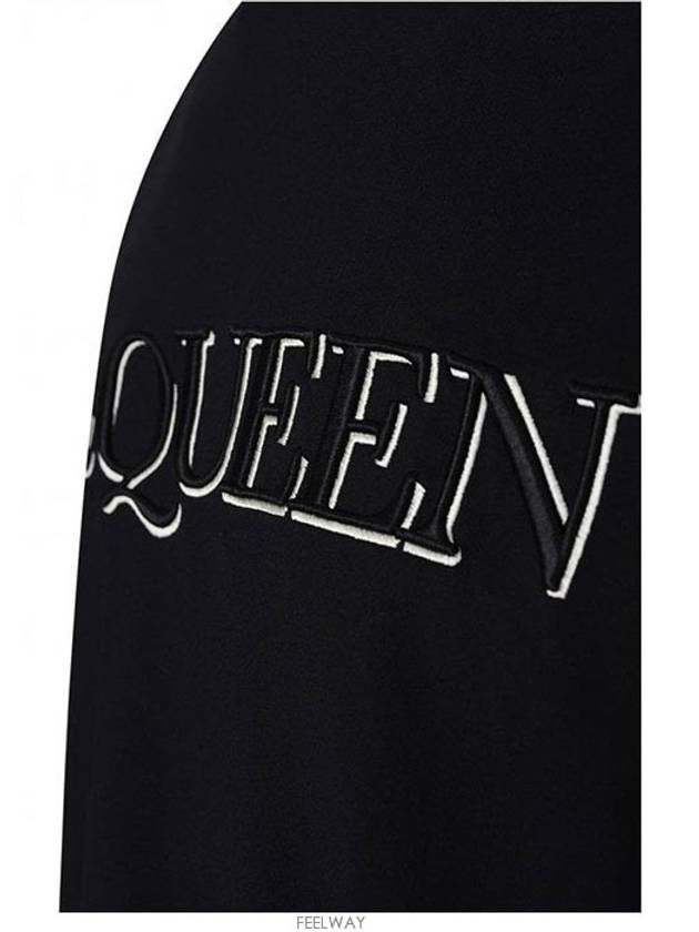 Logo Cotton Short Sleeve T-Shirt Black - ALEXANDER MCQUEEN - BALAAN 4