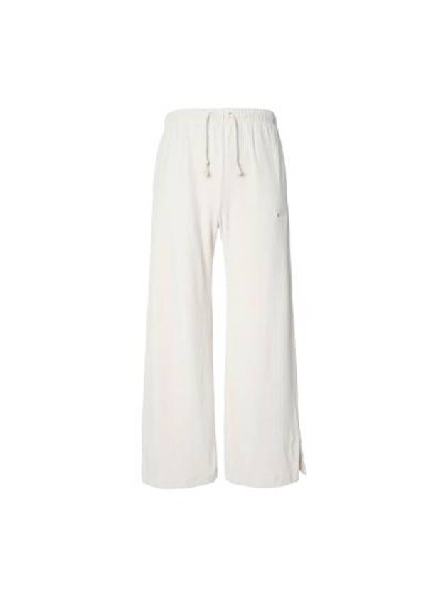 Sportswear Velour Wide Leg Track Pants Ivory - NIKE - BALAAN 2