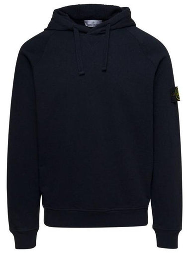 Men's Waffen Patch OLD Treatment Cotton Hoodie Navy - STONE ISLAND - BALAAN 1