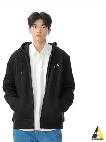 Double knit full zip hoodie black - POLO RALPH LAUREN - BALAAN 1