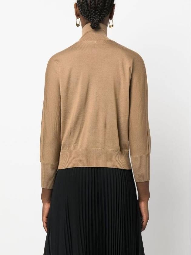 Women's Talea Virgin Wool Turtleneck Brown - MAX MARA - BALAAN 4