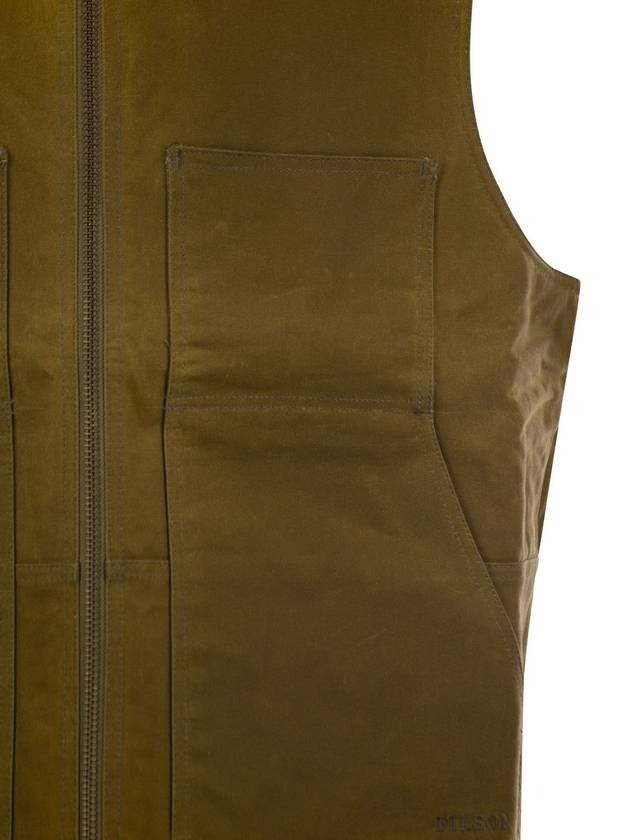 Waxed cotton vest - Tincloth - FILSON - BALAAN 4