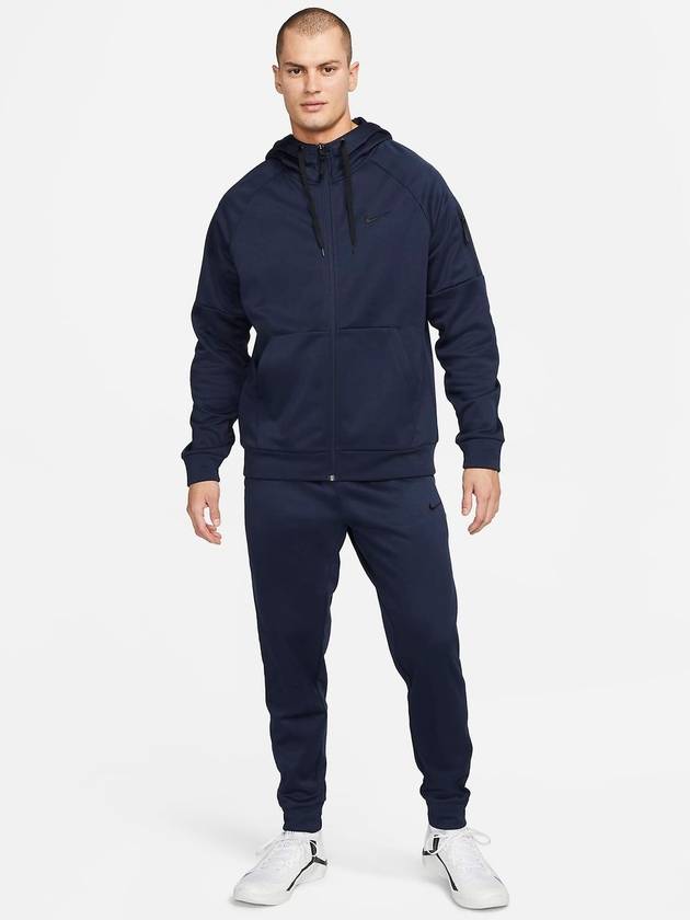 Full Zip-Up Fitness Hooded Jacket Navy - NIKE - BALAAN 4