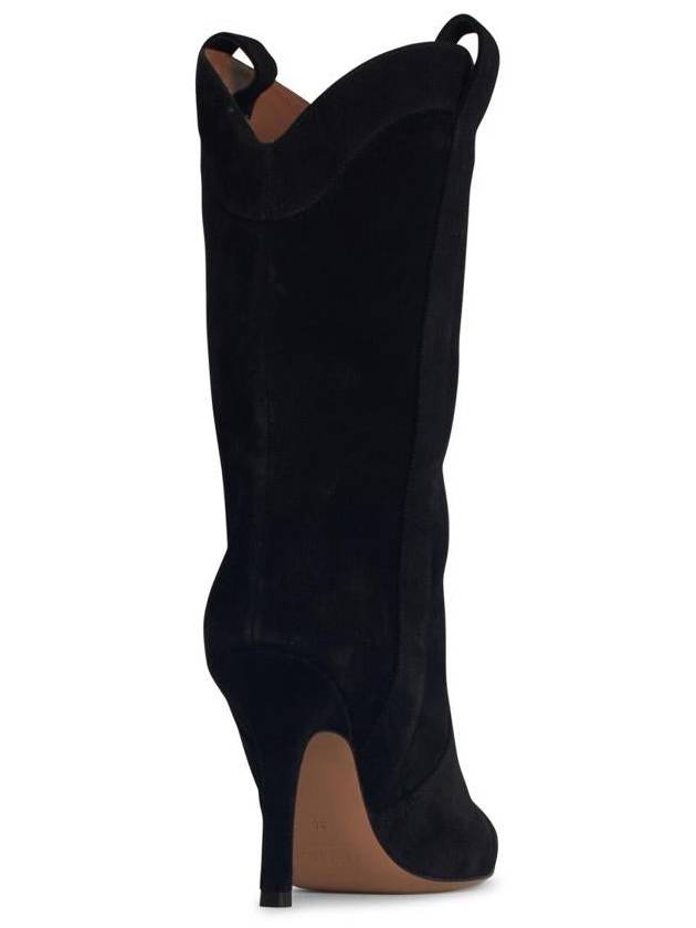 Paris Texas 'Paloma' Black Suede Boots - PARIS TEXAS - BALAAN 3