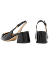 Kate Patent Leather Slingback Heels Black - TOD'S - BALAAN 7