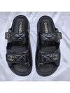 CC Logo Velcro Sandals Black - CHANEL - BALAAN 2