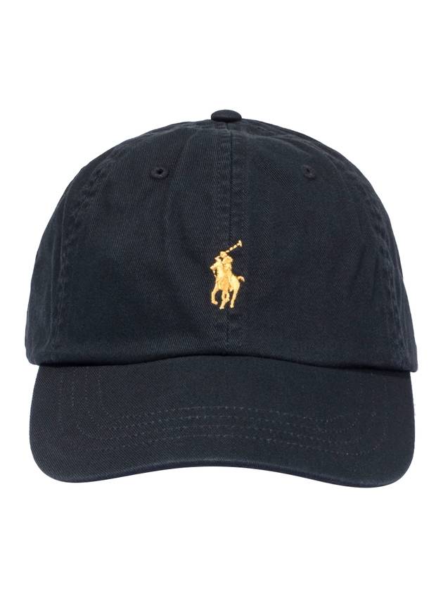 Pony Embroidered Logo Twill Ball Cap Black - POLO RALPH LAUREN - BALAAN 1