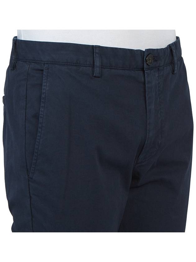 Men's Cotton Blend Straight Pants Navy - THEORY - BALAAN 10