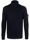 Wappen Patch Wool Turtleneck Green - STONE ISLAND - BALAAN 1