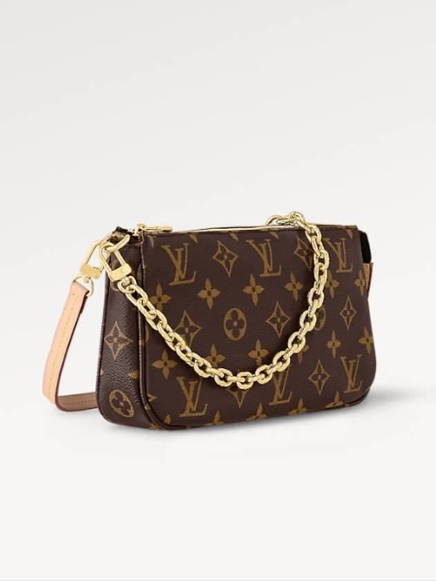 Pochette Accessoires Chain Monogram Shoulder Bag Brown - LOUIS VUITTON - BALAAN 3