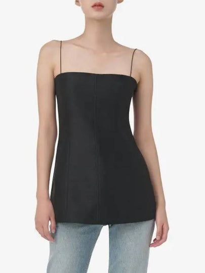 Helmut Lang Slip Zip Up Sleeveless Top Black N04HW501001 - HELMUT LANG - BALAAN 2