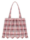 Tweed shopper bag pale pink - PLEATSMAMA - BALAAN 3