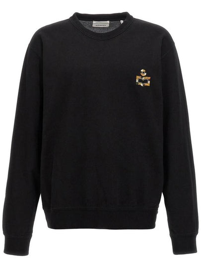 Mikoe Embroidered Logo Cotton Sweatshirt Black - ISABEL MARANT - BALAAN 2