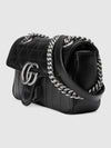 GG Marmont Mini Shoulder Bag Black - GUCCI - BALAAN 8