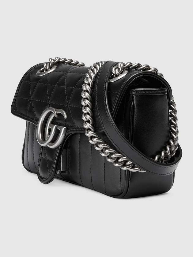 GG Marmont Mini Shoulder Bag Black - GUCCI - BALAAN 8