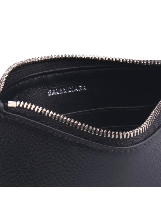 Logo Neck Strap Card Wallet Black - BALENCIAGA - BALAAN 4