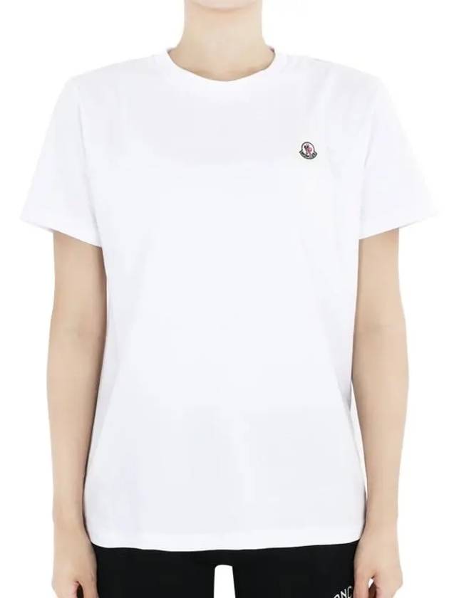 Kids Infant Logo Patch Cotton Short Sleeve White 8C00007 83907 001 12 14A Adults can be worn - MONCLER - BALAAN 1