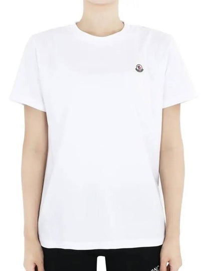 Kids Infant Logo Patch Cotton Short Sleeve White 8C00007 83907 001 12 14A Adults can be worn - MONCLER - BALAAN 2