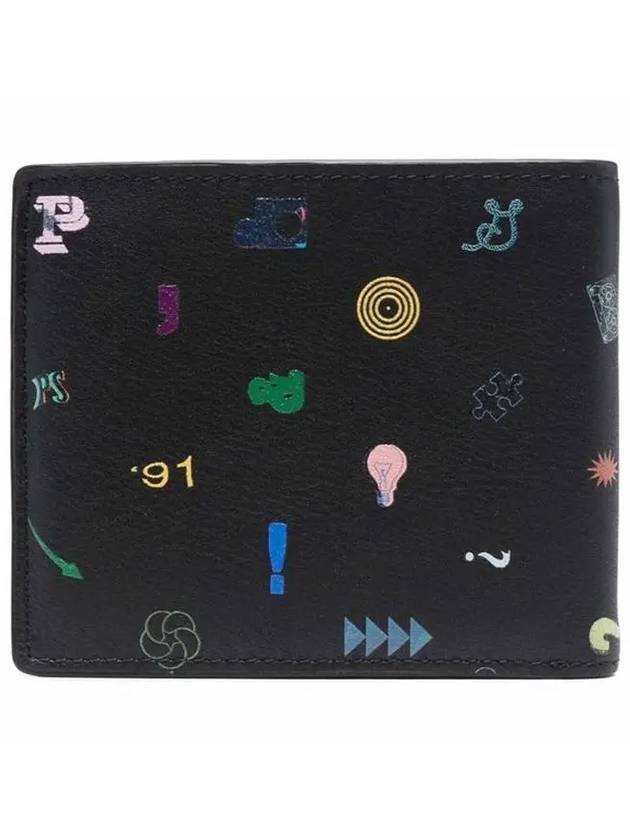 Symbol Logo Printing Half Wallet Black - PAUL SMITH - BALAAN 4