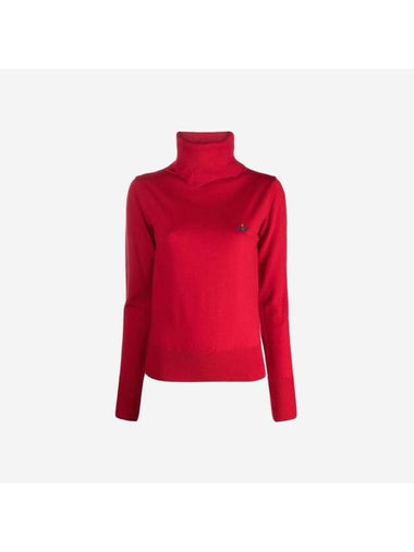 Julia Knit Turtleneck Red - VIVIENNE WESTWOOD - BALAAN 1