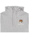 Fox Head Logo Hoodie Grey - BARBOUR - BALAAN 5