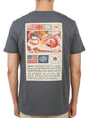 USN Blood Chit Short Sleeve T-Shirt Grey - ALPHA INDUSTRIES - BALAAN 5