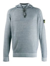 Wappen Patch Fast Dye Airbrush Hoodie Grey - STONE ISLAND - BALAAN 2